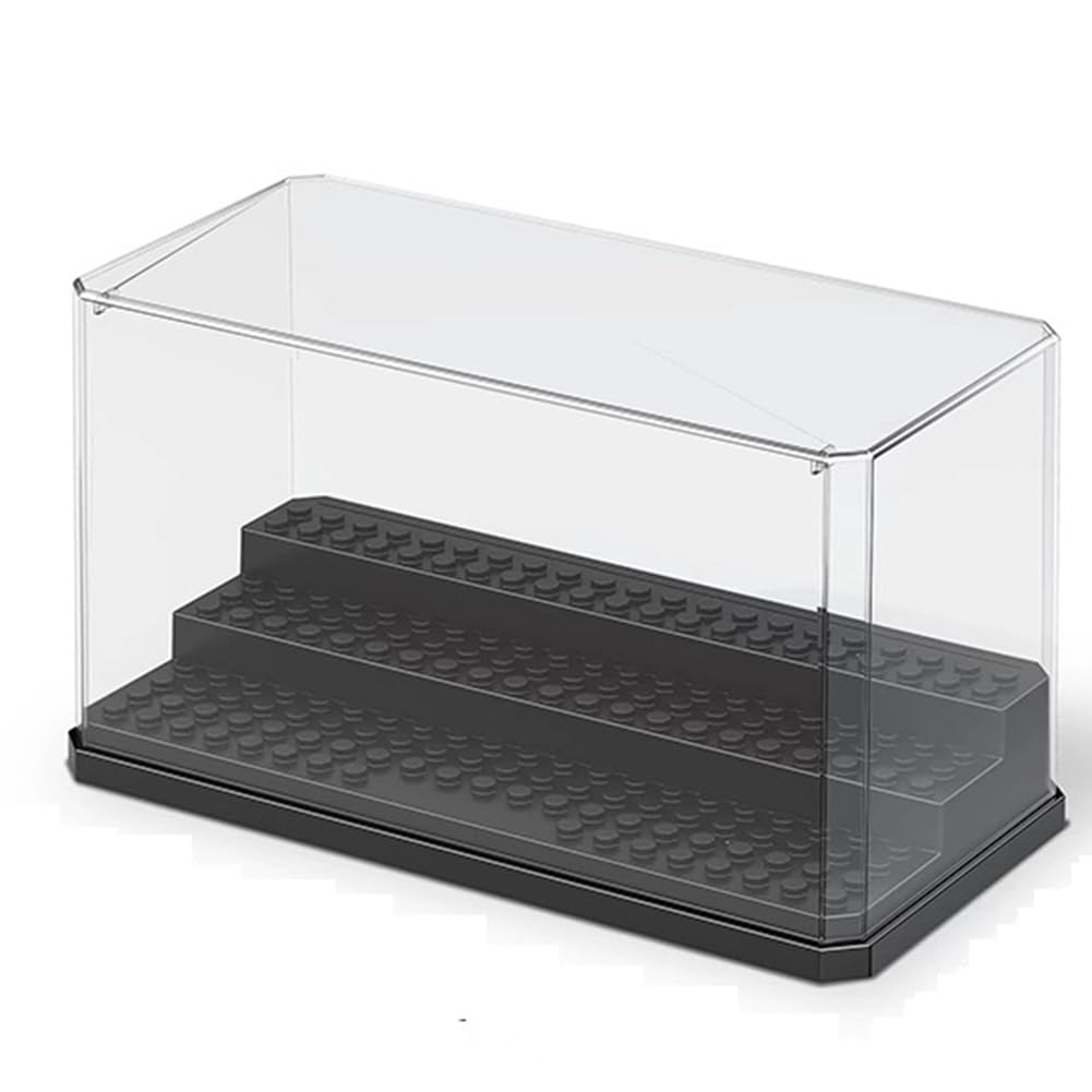 Minifiguren-Präsentationsbox, Stapelbare, Staubdichte Baustein-Präsentationsbox für Actionfiguren-Spielzeug