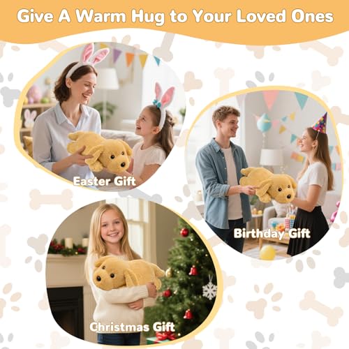 Hunde Heizdecke Kuscheldecke mit Abschaltautomatik, Elektrisches Heizkissen Usb für Periode, Warmies Wärmekissen Nacken Rücken Schulter Bauch, Weihnachtsgeschenke für Frauen Mädchen Hundeliebhaber