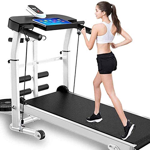 Image of OMaju Electric Folding Treadmill for Home, Black, LCD Display, Shock Absorbent, 150KG Max Weight, Foldable for Easy Storage