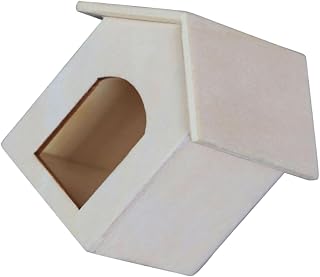SEWOART Miniaturas modelo de canil para cães, mini móveis, mini casa, casa de bonecas, faça você mesmo, casa de pássaros, ninho de madeira, decoração em miniatura, mini casa para animais de estimação