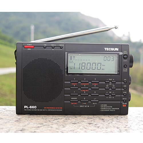 TECSUN PL-660 draagbare kortegolf FM/AM wereld radio compacte ontvanger zwart (UK-PL660-zwart)) - Image 6