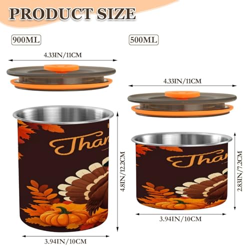 Envase hermético de acero inoxidable para café 17oz miniatura 2