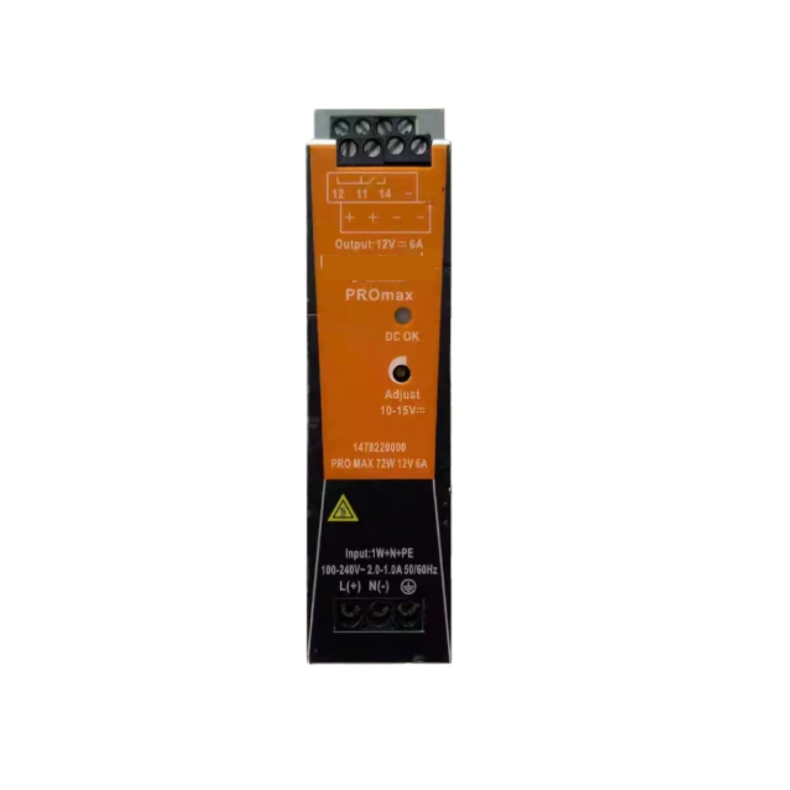 JHSLJCQS Switch Mode Power Supply, 1478220000, PRO MAX 72W 12V 6A, Switching Power Supply
