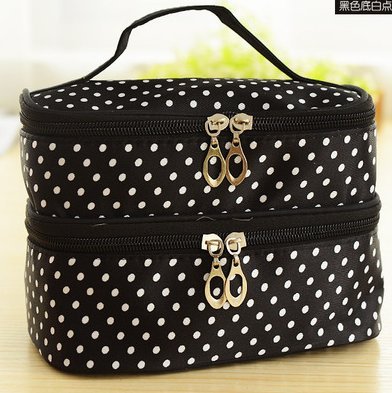 Preisvergleich Produktbild Fablcrew Kulturbeutel, tragbar, für Reisen, Kosmetik, Schönheitswelle, Schwarz