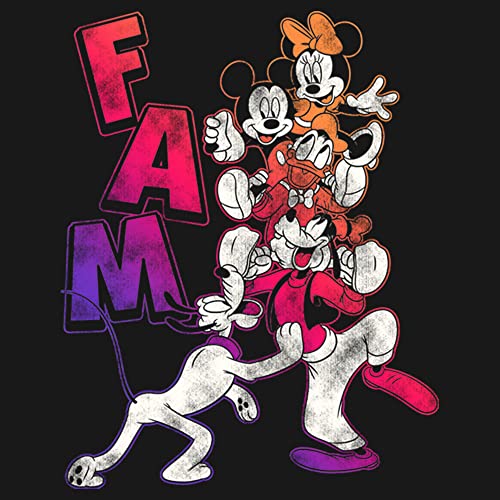 Disney Mickey Mouse Fam Gradient Portrait Girls Standard T-Shirt2