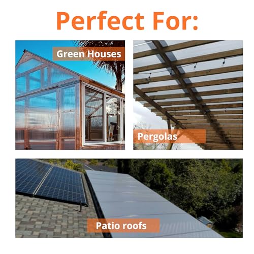 Image of Plastic Rod U Cap Polycarbonate Profile | 4ft U Profile | U End Cap for 6mm (1 /4 inch) Twin Wall Polycarbonate Panels | U Channel | UV & Weather-Resistant Protective Cover (10, 16mm)