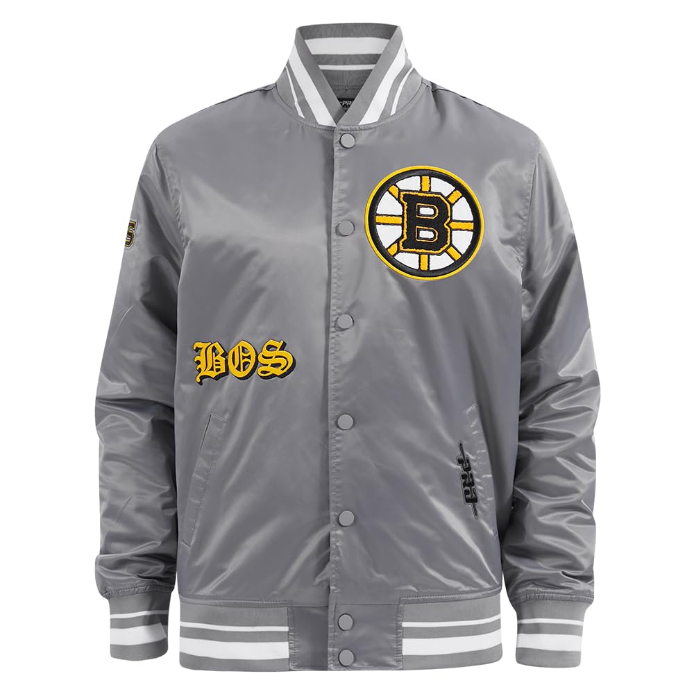 Pro Standard Mens NHL Old English Satin Jacket