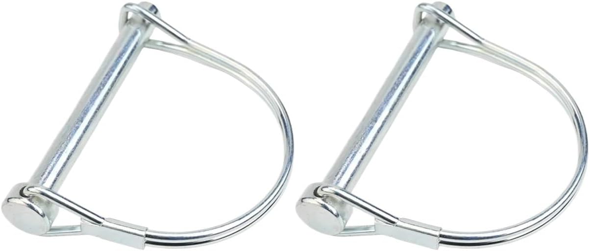 Trailer Pin 12pcs Safety Coupler Pin in Galvanized Carbon Steel Finish Compact Size Makes it Easy to Store and Handle During Use for Farm Hitches Lawn Use