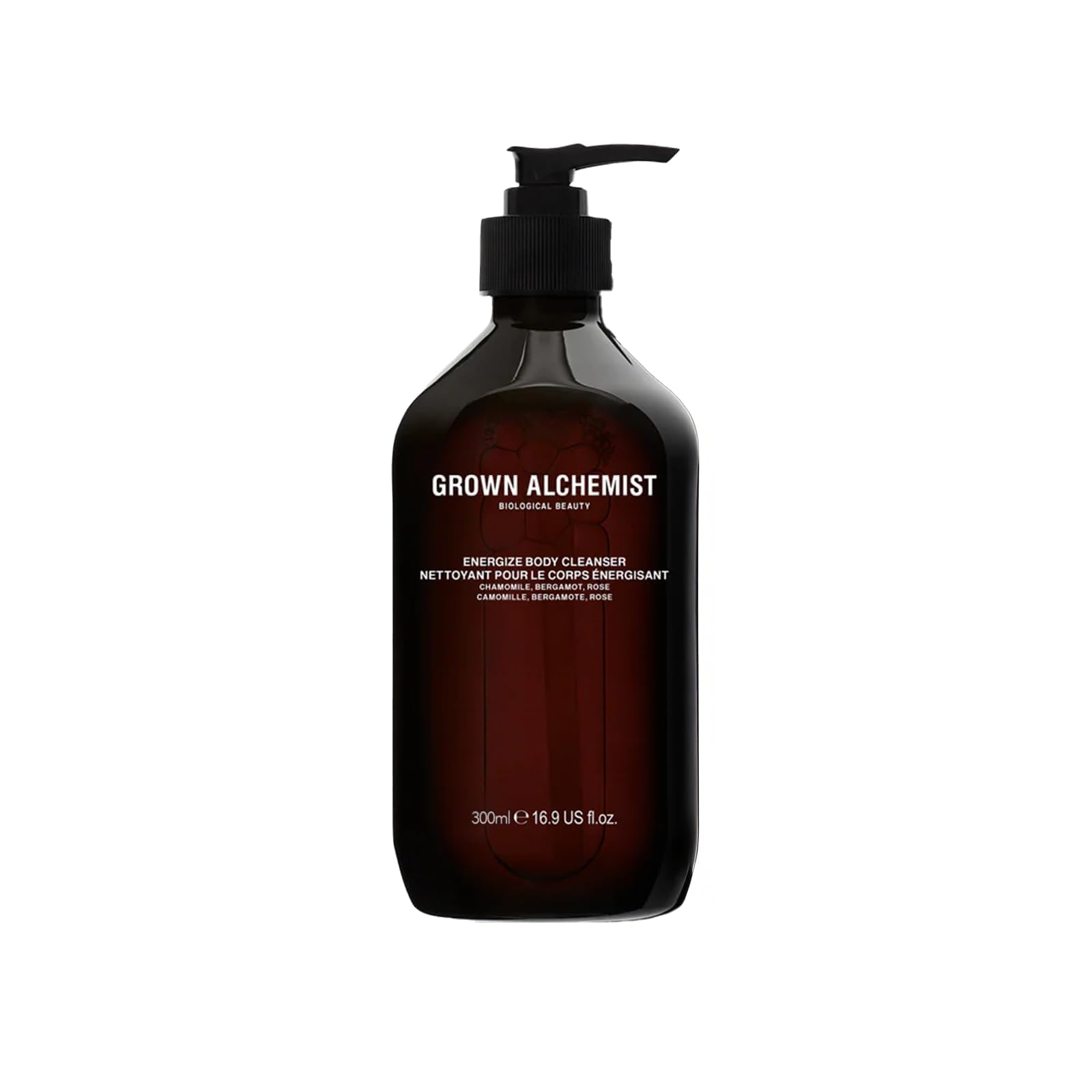 Grown Alchemist Energize Body Cleanser Chamomile Bergamot Rose Gentle Bodywash Hydrates and Cleanses Skin 300 ml