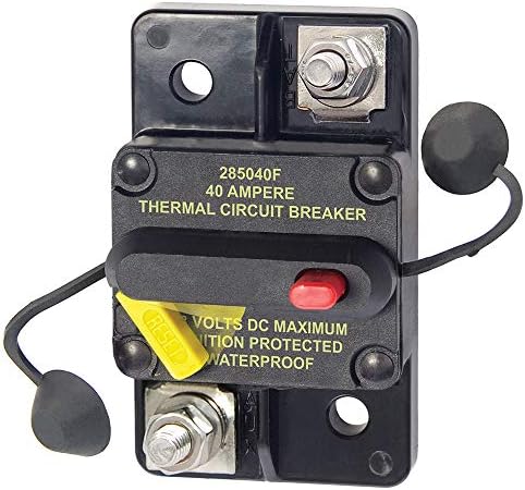 Blue Sea Systems 285-Series Surface-Mount Circuit Breaker, 40A