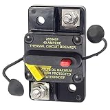 Blue Sea Systems 7182 285 Series Thermal Circuit Breaker, Surface Mount, 48V DC, 40A