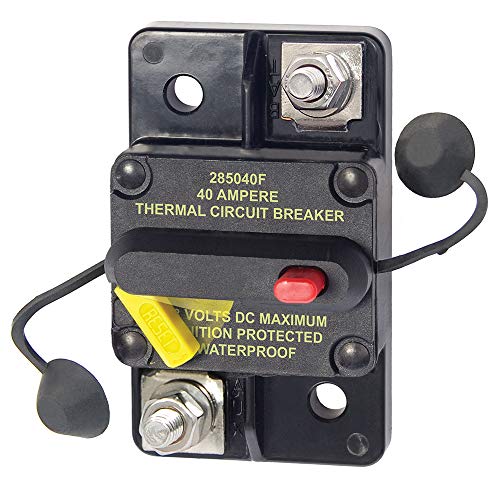 BLUE SEA SYSTEMS CIRCUIT BREAKER, BUS 285 SURFACE MOUNT 40A