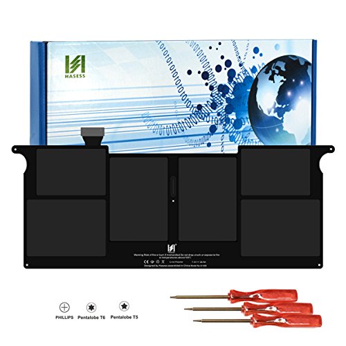 HASESS A1370 Battery Compatible with Apple MacBook Air 11 inch A1406 A1495 A1370 A1465 Battery Replacement Laptop Battery for MacBook Air 11 Battery with 3 Screwdrivers 7.6V/39Wh - 12 Months Warranty