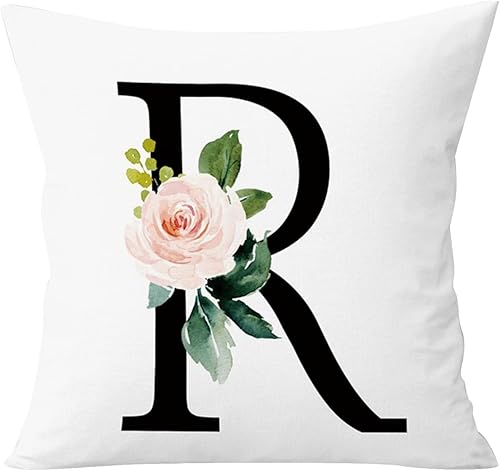 Miniatura 1 de Fundas de cojín de primavera, fundas de almohada con monograma, fundas de cojín floral, decoración de sala de estar para sofá, cama, silla,