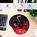 VicTsing Mouse Pad, Ergonomic Mouse Pad with Gel Wrist Rest Support, Gaming Mouse Pad with Lycra Cloth, Non-Slip PU Base for Computer, Laptop, Home, Office & Travel, Red and Black