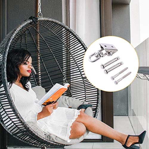 BESPORTBLE Rede Kit de Suspensão de Aço Inoxidável Resistente No Teto Cadeira de Balanço Ganchos Gan