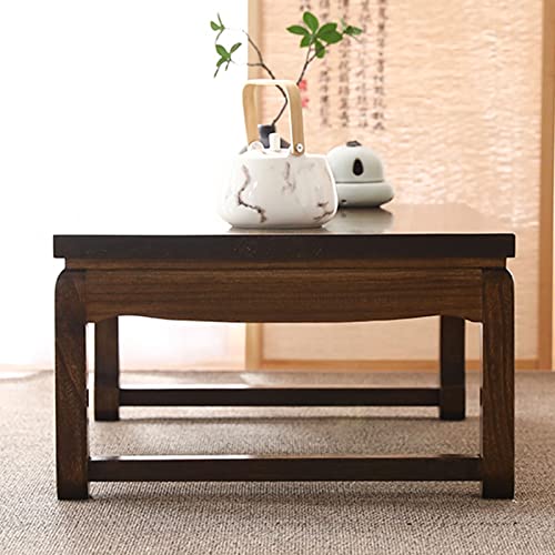 Table Basse Simple Bois Massif 60x40cm Table Tatami Marron - 3