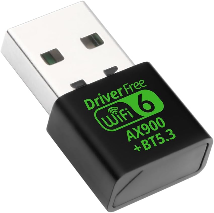 AX900 USB WiFi 6 Bluetooth 5.3 Adapter 2 in 1 Dongle Dual Band 2.4G&5GHz USB WiFi Network Wireless WLAN Receiver