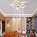 LED ventilatori da soffitto con lampada，Ventilatori da soffitto con lampada Dimmerabile Lampada da soffitto con telecomando, 6 Velocità Reversibile Estate/inverno può essere cronometrato per Camera da