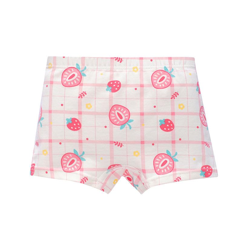 Image of Girls Kids Summer Breathable Baby Soft Boxers Cotton Cartoon Children's Underwear- Pack Of 2 & 3