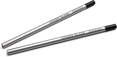 Maxxma Underglaze - Lápices para decoración (1 unidad), color negro con precisión para dibujar, usar en cerámica