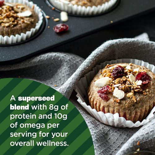 Manitoba Harvest Organic Hemp + Chia & Flax, 7 oz – 8g Plant Based Protein, 5g of Fiber per Serving – Vegan, Keto, Paleo – Omega 3 & 6 – Superseed Blend for Smoothies, Baking - Thumbnail 4