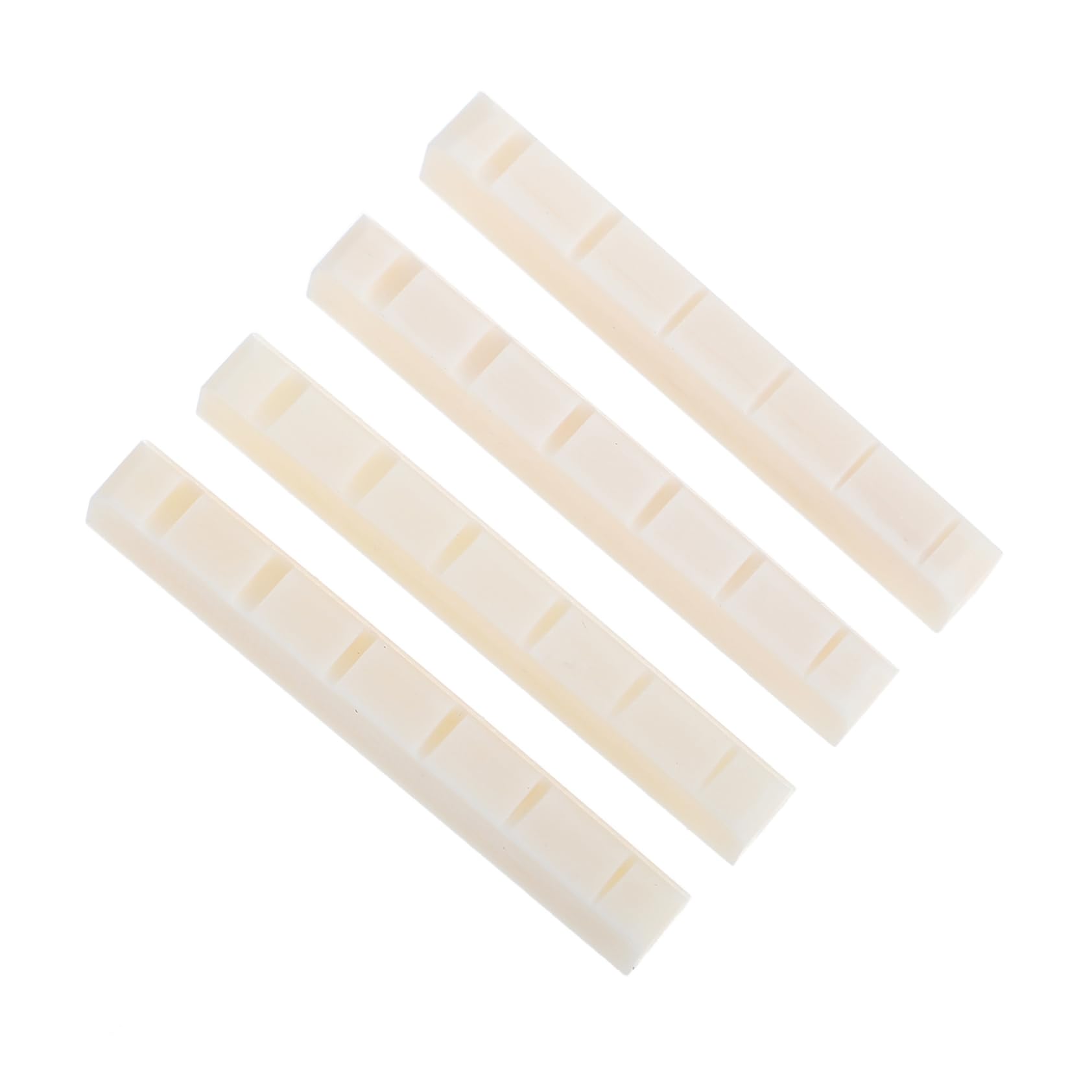 ULDIGI Beef Bone Guitar Saddle Nuts 4pcs Replacement Nut for Guitar String Support