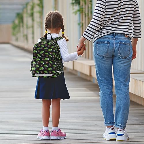 Preschool Backpacks, Garbage Truck Trash Recycling Kids' Bookbags Elementary Kindergarten Daypack, Chest Strap for Boys Girls2