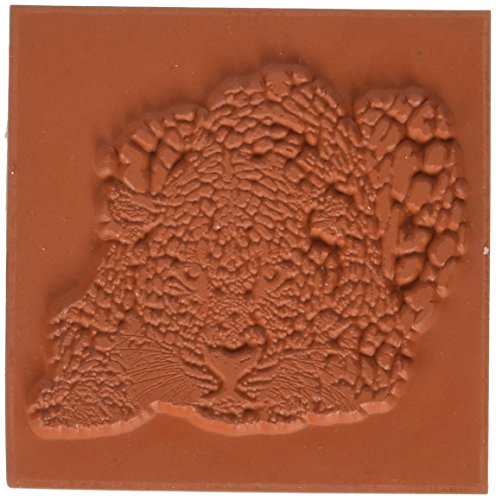 Deep Red Stamps Leopard Rubber Cling Stamp 2 x 1.8 inches