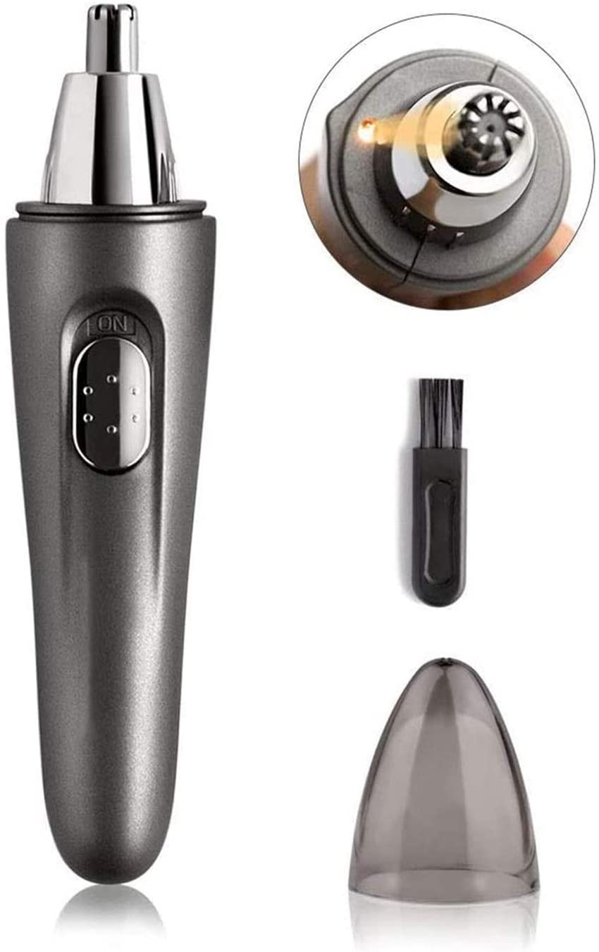 Ear and Nose Hair Trimmer for Men and Women Painless Ear Hair Trimmer for Eyebrow Body Battery-Operated Waterproof