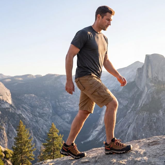 ARRIGO BELLO Zapatillas Trekking Hombre Senderismo Montaña Zapatos EU 41-46 | Puntera Reforzada,Antideslizantes,Transpirables,Caminatas de Corta y Larga Distancia,Todas Las Estaciones,Resistente