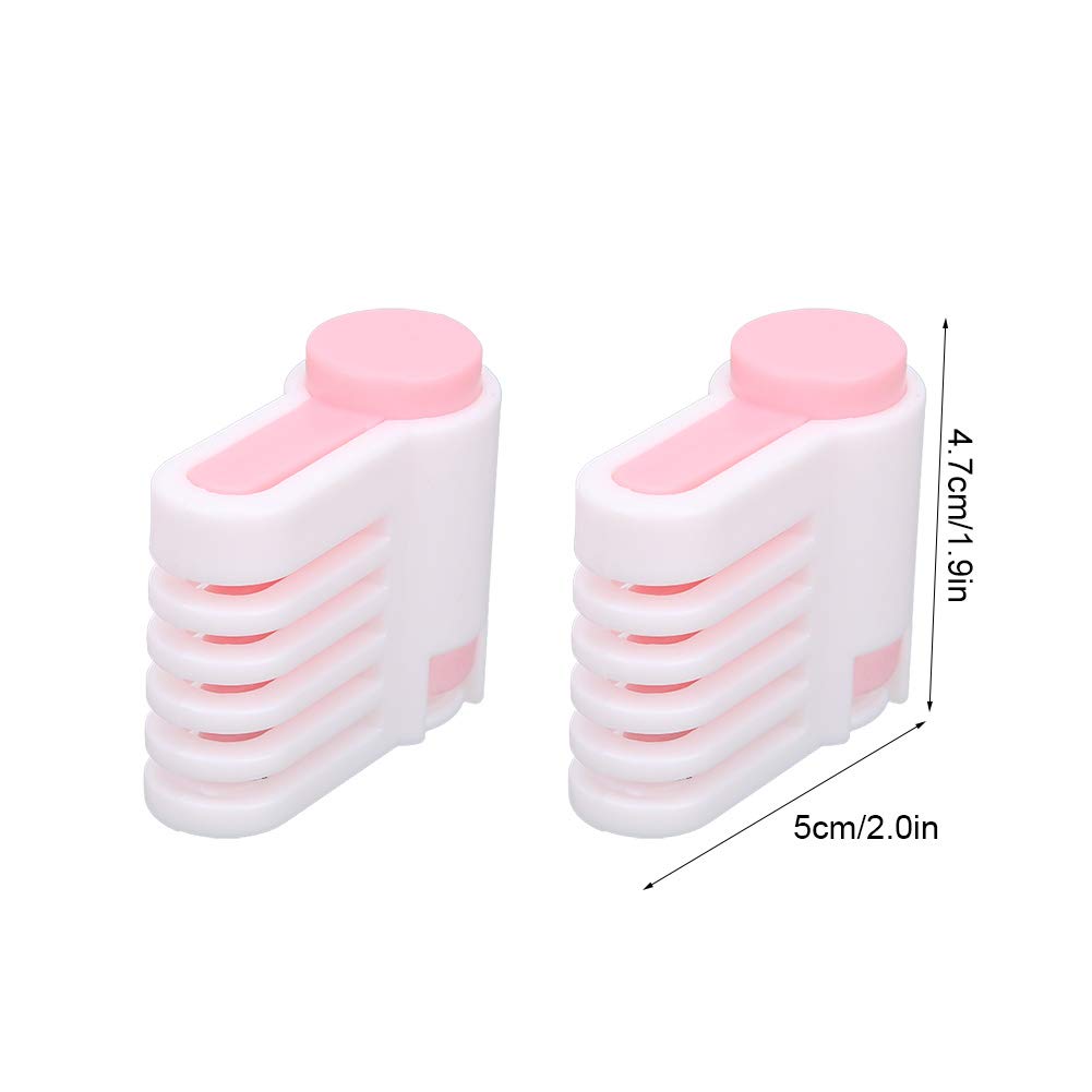 Duokon 2 Pack MultiFunctional DIY Cake,Adjustable 5 Layers Leveler, Bread Cutter Slicing Tool Home Kitchen Accessory(White and 52036-C)