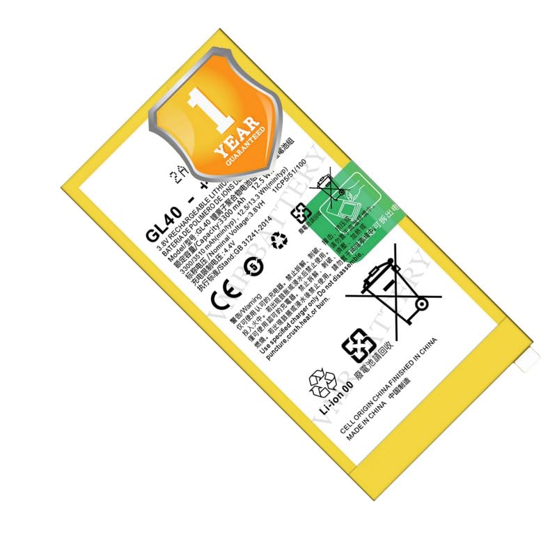 Image of Original GL40 Battery Compatible for Motorola Moto Z Play (Moto Z Play Droid) (XT1635-01, XT1635-02, XT1635-03) - (3510mAh) - 1 Year Warranty K7