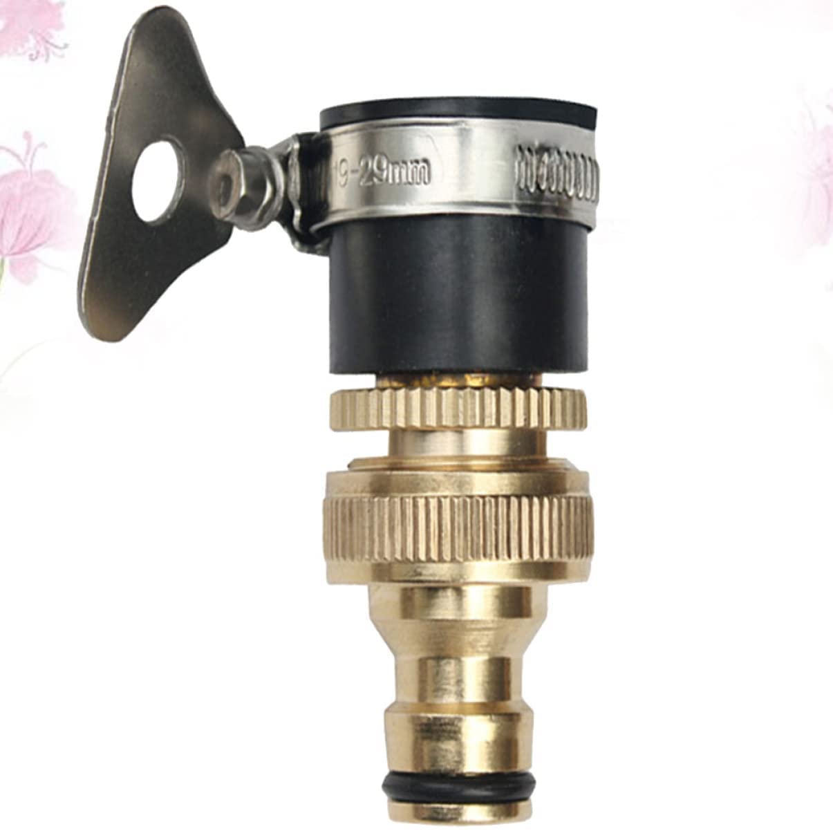 Maschio Adattatore Rubinetto Rapido Filetto Acqua Dorato Nero/per Collegare Rubinetto da Giardino Connettori Universali Connettore in Ottone Pollici E Raccordo per Tubo Flessibile in Rame