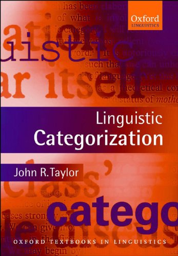 Linguistic Categorization (Oxford Textbooks in Linguistics)