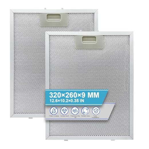 5-Layer Aluminum Grease Filter Pair 320x260mm