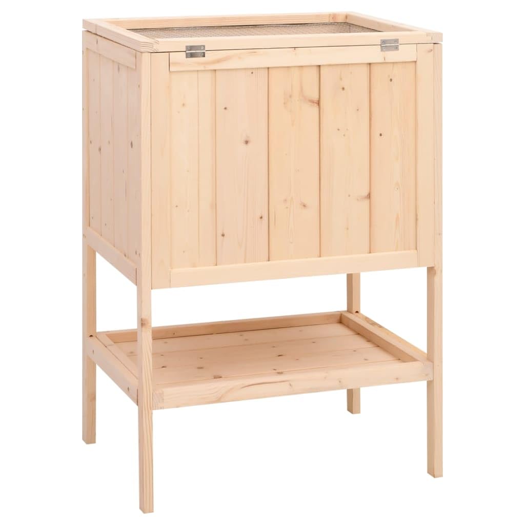 Generic Jaula para hámster de madera maciza de abeto, 55 x 40 x 80 cm, espaciosa, visión clara, espacio de almacenamiento adicional, granero para jerbos, ratones, cobayas, jaula de hámster 55 X