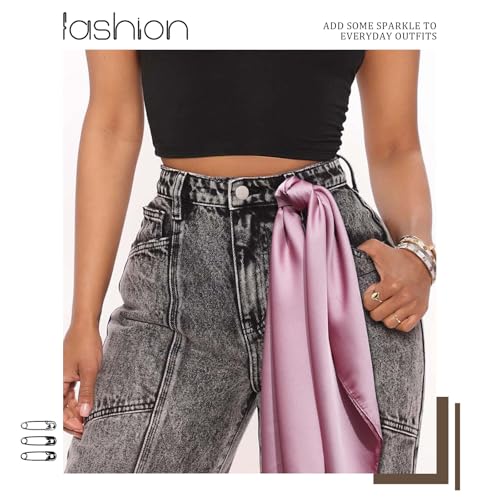 HAIMEIKANG 27.56” Chiffon Square Scarves for Women Soild Color Neck Scarf Vintage Hair Scarf Costume Bandana3