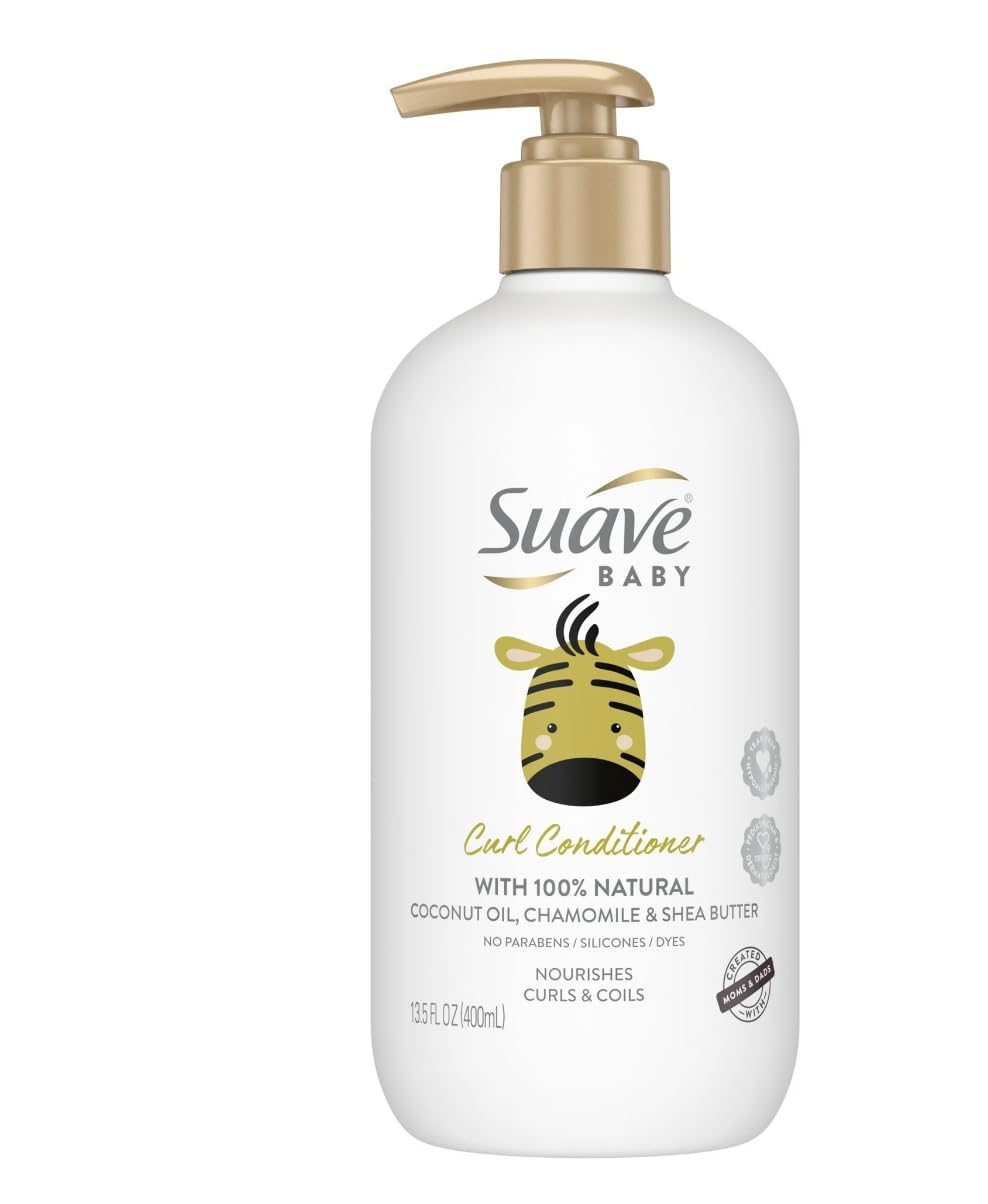 NEW Baby Conditioner with Pump, 100% Natural Coconut Oil, Chamomile & Shea Butter, 13.5 oz (1 Pack, Packaging May vary)