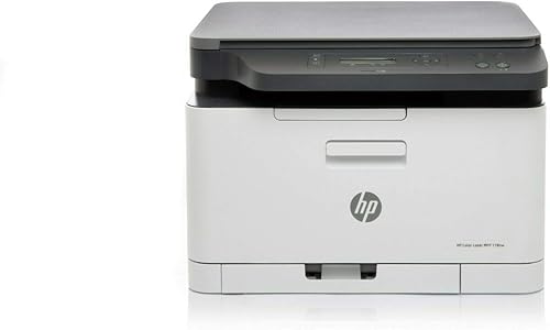 HP 178nw inalámbrico láser a color multifunción móvil Ethernet Wi-Fi impresora 4ZB96A (renovado)
