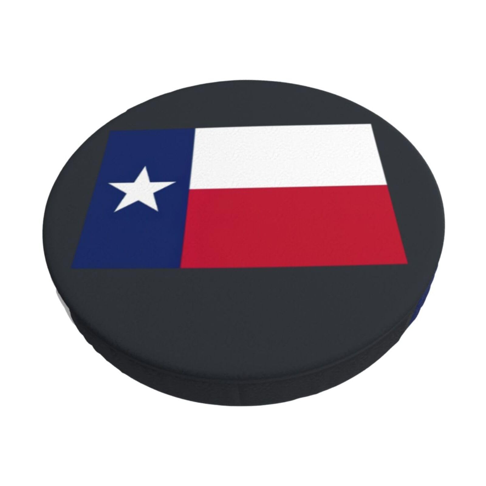 ACVnbm Texas State Flag Print Round Bar Chair Cushion Cover, Elastic Chair Protector For Kitchen Bar Dining
