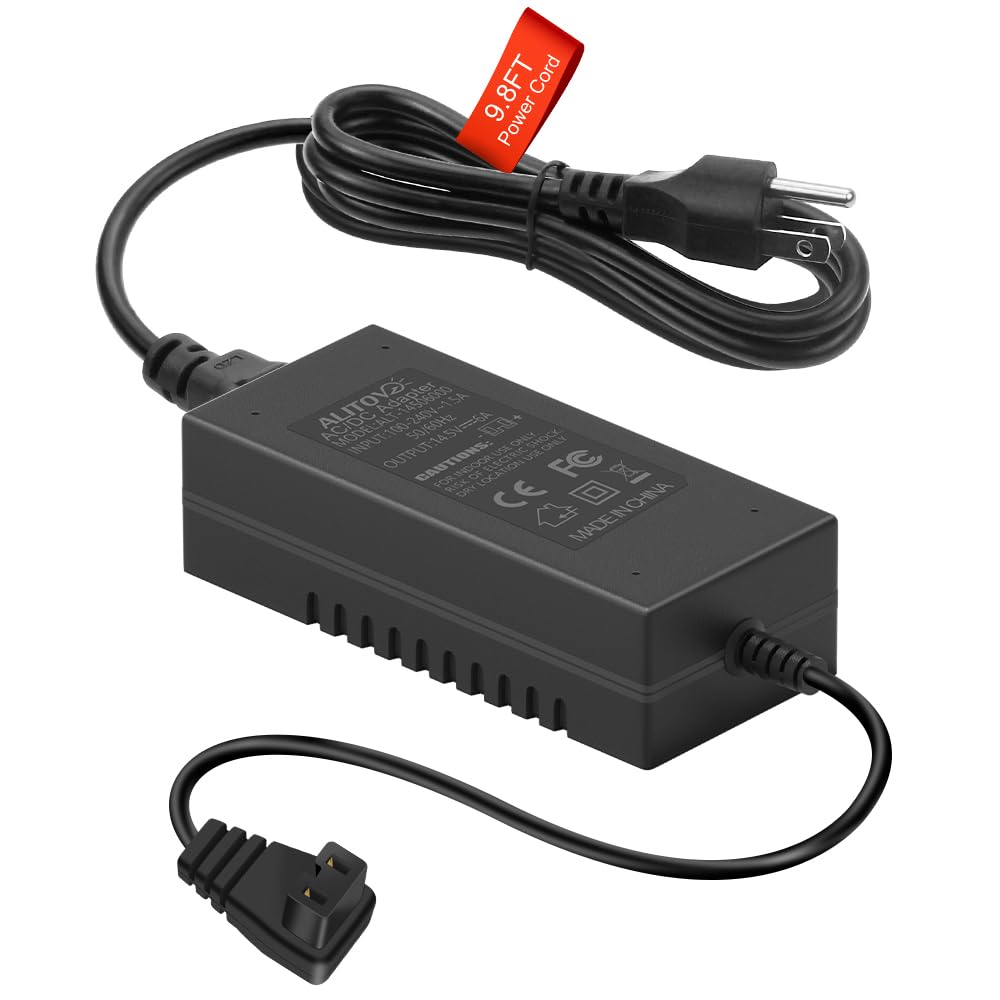 ALITOVE Car Refrigerator AC Adapter Power Cord 11FT for 12V Portable Freezer Electric Cooler 45W 60W 80W 87W, AC to DC Converter Power Supply for 12 Volt Fridge