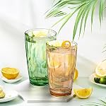 Hedume paquet de 6 17oz Verres à boire de qualité supérieure, ensemble 6 Coupes de tumbler empilables, coupes d'eau en plastique BPA Gratuit