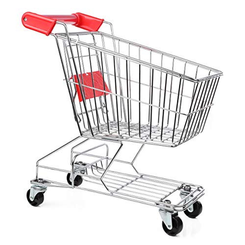 kids play grocery cart