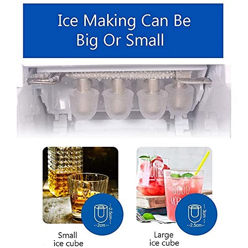 SHKUU 15 kg Eismaschine Vollautomatische gewerbliche Haushalts-Kleinmilch-Teestube Desktop-Handbuch Runde… – Bild 7