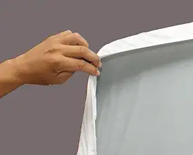 Senior Care Lençol Protetor Com Elástico Geriátrico Pne Pvc Siliconizado Casal 1 90 X 1 40M (Branco)