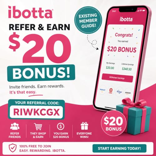 Ibotta Referral Code [RIWKCGX] For New Customers ($20 Welcome Bonus) Titelbild