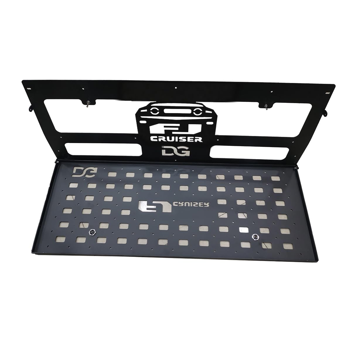 Desert Gears Alumunium Rear Tailgate Table for FJ Cruiser 2007+ | Heavy-Duty Rear Door Protection | Multifunctional Car Cargo Storage Solution