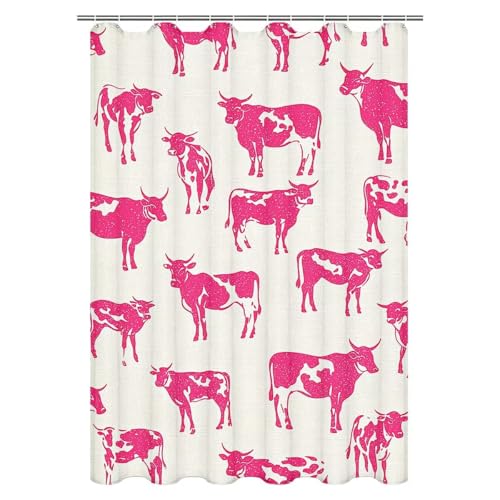 Rideau douche 120 x 200 cm vache imperméable en polyester lavable - 2