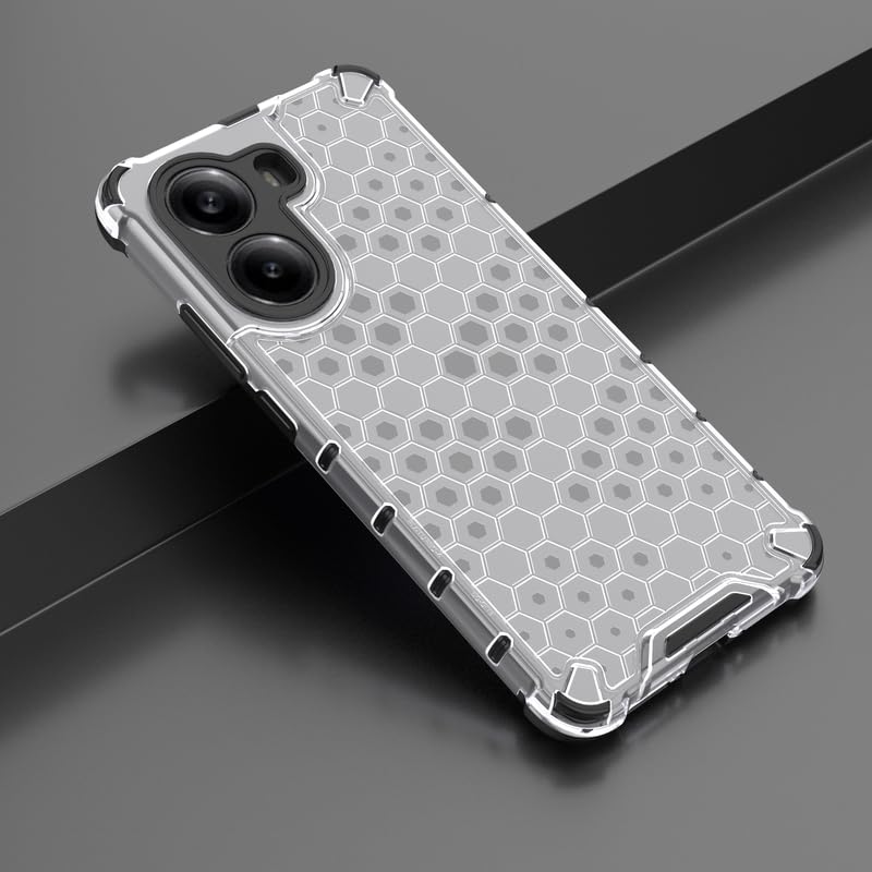Image of Plastic Bumper Back Case Cover for Poco X7 Pro 5G (Transparent)